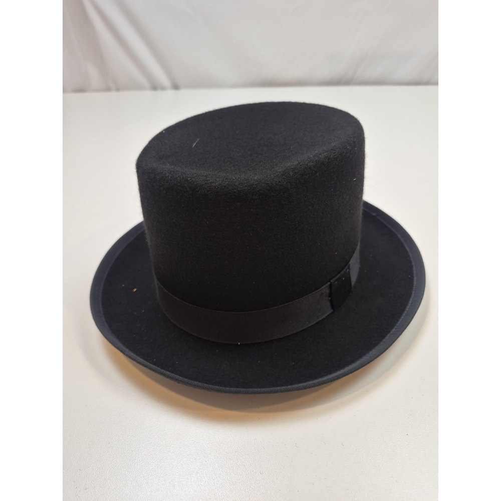 Philadelphia Rapid Transit Hat Top Hat Mens S Black Wool Felt Formal Made In USA